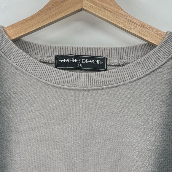 Maniere De Voir Sweatshirt Ombré Sweatshirt Large Crewneck Pullover Sweatshirt - Picture 3 of 6